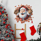 🎁Juleudsalg – 50 % RABAT!!🔥🎅Kreativt juleklistermærke til væggen