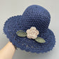 👒Elegant strikket stråhat med flæsedetaljer