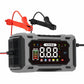 🔋50 % RABAT LIGE NU! 12 V 6 A smart bilbatterioplader, pulsoplader med LCD-display – automatisk vedligeholdelsesoplader til blybatterier i biler, motorcykler og autocampere