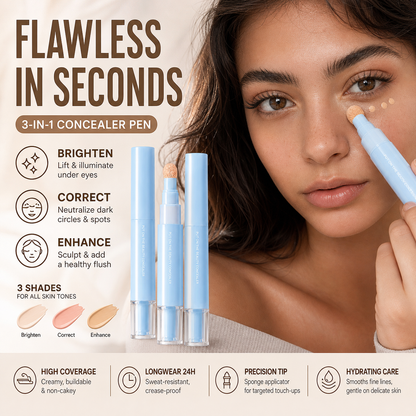 🔥💙Alsidig concealer og foundation til øjnene – 👍 Holder i 24 timer