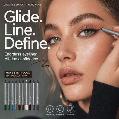 Vandtæt, langtidsholdbar eyeliner-blyant