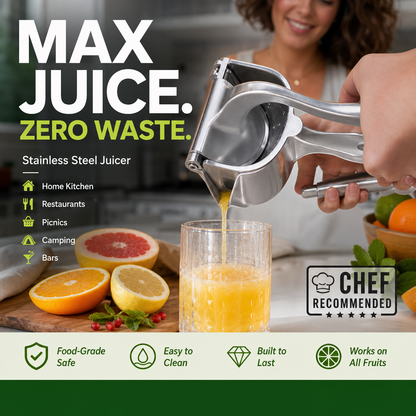 ⚡【Juicer i rustfrit stål】 Lav en »vitamin-tornado« på 30 sekunder! 🍹🔥