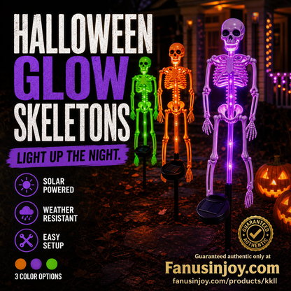 👻50 % rabat til Halloween! 💀De bedste dekorationer til en uhyggelig spøgelsesstemning!🎃💡 Solcelledrevne skelet-stakelys – lyser i mørket, solcelledrevne, nemme at sætte op. Perfekte til en uhyggelig have, veranda og gangsti! 👻🪦✅
