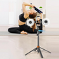 ⏳Tidsbegrænset specialtilbud⏰ 180 cm Smart Ansigtssporing PTZ Selfie Stick – 360° Automatisk Følgende Telefonstativ med udfyldningslys, 4-Axis Antichok til Live-streaming og Videooptagelse
