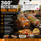 🔥🍖 Tidsbegrænset BBQ-tilbud – 360° rullende grillkurv | Non-stick rotisserie-grillkurv til kød, grøntsager og meget mere