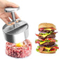 🍔 50 % RABAT – STORT UDSALG! Manuel kødpresser til burgerbøffer – rustfrit stål 304, tåler opvaskemaskine og non-stick ✨