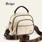 Klassisk multifunktionel taske med flere rum og justerbar, bred skulderrem – crossbody-taske i PU-læder