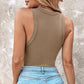 💖Sidste dags tilbud: 159,95 kr.!!💖Ribbet, elastisk tanktop med indbygget bh