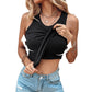 💖Sidste dags tilbud: 159,95 kr.!!💖Ribbet, elastisk tanktop med indbygget bh