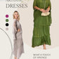 👗 50 % RABAT NU! 🎨 Løs kjole i kunstnerisk stil – afslappet pasform, unikt design og perfekt til afslappede dage 🌸