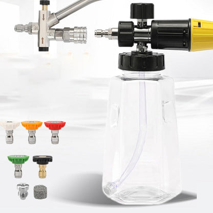 Skumsprøjte med to hoveder til bilvask