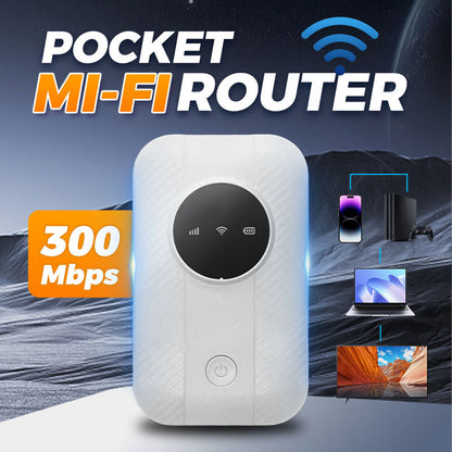📶Pocket 4G LTE mobil Wi-Fi-router – bærbart hotspot med 10 timers batteritid og global kompatibilitet til rejser og fjernarbejde 🌍