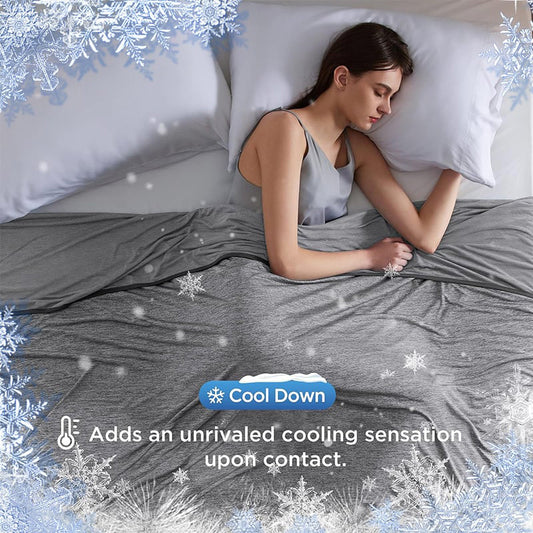 🏆SIDSTE DAGS UDSALG – 50 % RABAT!!💕Smart køletæppe❄️ Letvægts • Åndbart • Til folk, der sover varmt, og natlige svedeture 😴