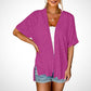 ✨2026 Stylish Flowy Short Sleeve Cardigan – Lightweight, Breezy, Versatile Layering Piece🌸