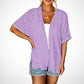 ✨2026 Stylish Flowy Short Sleeve Cardigan – Lightweight, Breezy, Versatile Layering Piece🌸