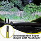 🔦50 % RABAT LIGE NU! Bærbar, kraftig lommelygte med lang rækkevidde – USB-opladelig LED-lommelygte med COB-lys i siden, vandtæt håndholdt lommelygte til camping, vandreture og nødsituationer