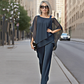 👚 50 % RABAT NU! 💃 2-delt sæt i chiffon med uregelmæssig pasform til kvinder – løstsiddende top og bukser med brede ben (M–3XL) 🌬️