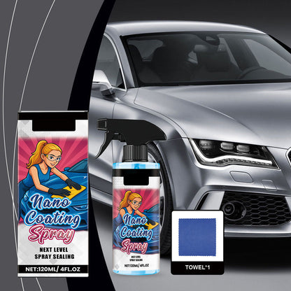 🚗 KØB 2 OG FÅ 1 GRATIS! ✨ Bilpolishspray + mikrofiberhåndklæde – gendanner glansen og beskytter lakken på få minutter, ridsefast formel ☀️🧽