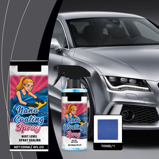 🚗 KØB 2 OG FÅ 1 GRATIS! ✨ Bilpolishspray + mikrofiberhåndklæde – gendanner glansen og beskytter lakken på få minutter, ridsefast formel ☀️🧽