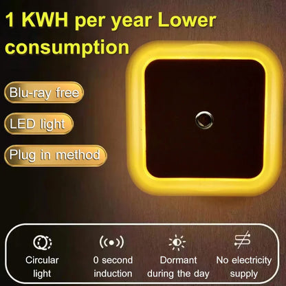 LED Smart Light Control Sensor Energibesparende lampe