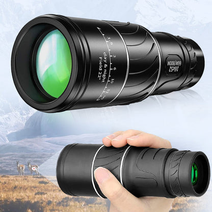🔥16x52 Monokulært bifokalt teleskop med optisk zoom