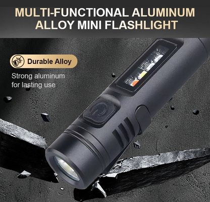 🎉Køb mere spar mere🎉Multifunktionel mini-lommelygte i aluminiumslegering