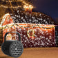 ⏳Begrænset tid – 50 % rabat⏰USB-juleprojektorlampe med 16 motiver🎅✨