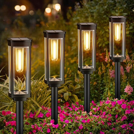 🌙✨ Solcellelampe til haven i retro-design: 2+1 GRATIS! 🏡💡 Glødetrådslook, IP65 vandtæt og 14 timers lysvarighed til hyggelige sommeraftener
