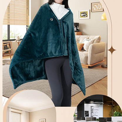 Bærbart USB-opvarmet tæppe med lynlås