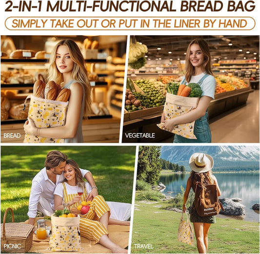 🍞🥐🥖🥯Bivoksbrødpose til hjemmelavet surdej🍯🐝