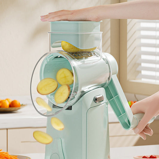 ⏳Begrænset tilbud: 50 % rabat⏰Multifunktionel hånddrevet tromle-grøntsagssnitter🥒🥔🔪