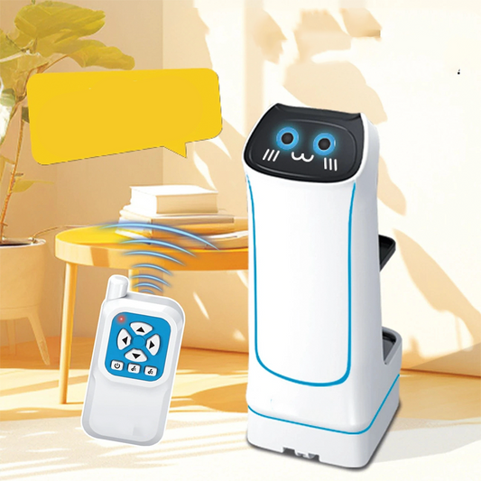 Fjernbetjent leveringsrobot til børn