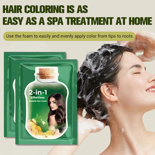 2-in-1 Nem hårfarve med bobler