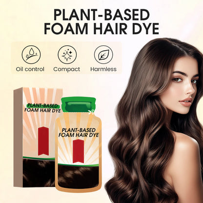 Plantebaseret skumhårfarve til dækning af grå hår