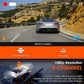 🏆50 % rabat!🚗4-kanals HD-dashcam med optagelse foran, inde i kabinen og bagved🎥