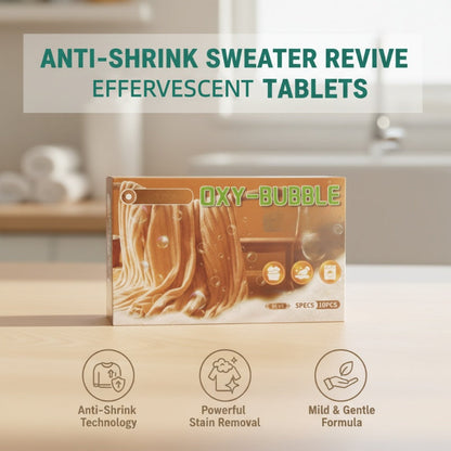 Sweater Revive-tabletter – forhindrer krympning, gendanner blødhed og er sikre for farver 🧺