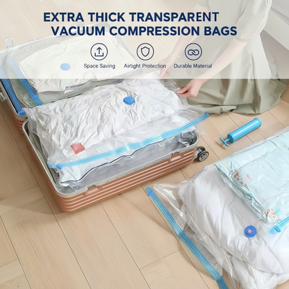 🥳2026 HOT SALE🥳💞50K+ SOLGT!📦🧺 Sæsonopbevaring gjort nemt. Lækagesikre vakuumposer til tæpper og tøj – til halv pris! 🧙‍♂️🛏️