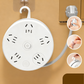 Udtrækkelig stikdåse med krog og USB-porte