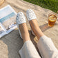 Luftige, flade loafers med blomsterprint og udskæringer til kvinder