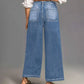 👖 Casual jeans til kvinder med høj talje og brede ben – maveformende, forlænget silhuet og komfort hele dagen 💙