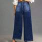 👖 Casual jeans til kvinder med høj talje og brede ben – maveformende, forlænget silhuet og komfort hele dagen 💙