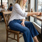 👖 Casual jeans til kvinder med høj talje og brede ben – maveformende, forlænget silhuet og komfort hele dagen 💙