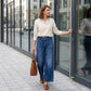 👖 Casual jeans til kvinder med høj talje og brede ben – maveformende, forlænget silhuet og komfort hele dagen 💙