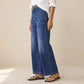 👖 Casual jeans til kvinder med høj talje og brede ben – maveformende, forlænget silhuet og komfort hele dagen 💙
