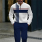 Sæt med pullover og bukser med grafisk print til mænd