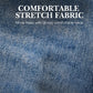 Stretchjeans med høj talje og lige ben til kvinder
