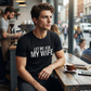 "Lad mig spørge min kone" – sjovt T-shirt-tryk til mænd
