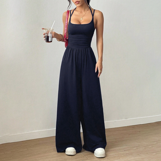 📢📢50 % RABAT !!!⏰Casual jumpsuit med spaghettistropper til kvinder