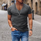 Slim fit V-hals T-shirt til mænd