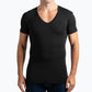 Slim fit V-hals T-shirt til mænd